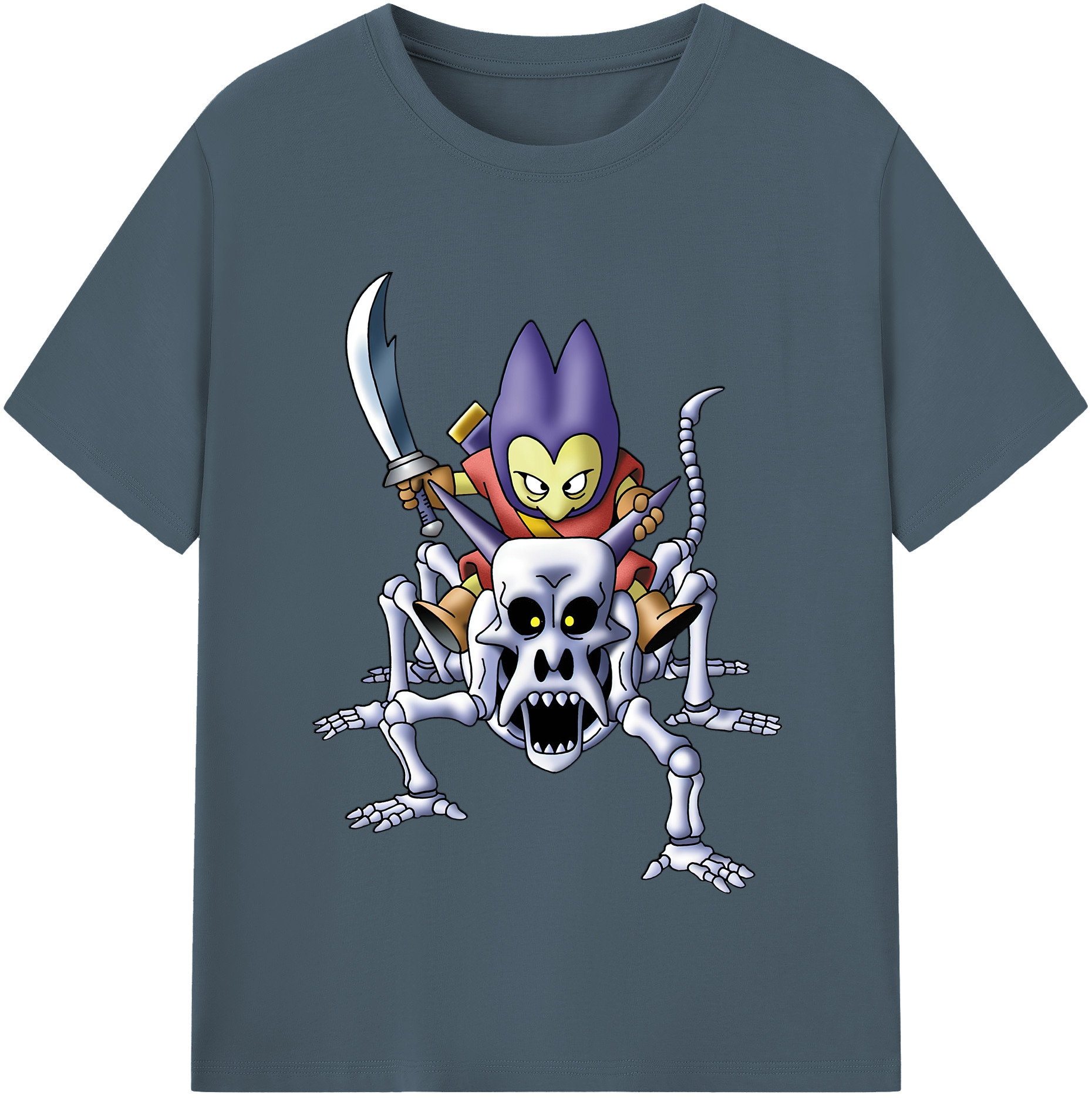 （画像用） ドラゴンクエスト Doragon Kuesuto Dragon Quest 綿100％半袖Tシャツ（フロントプリント）